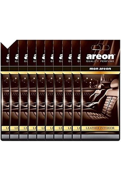 Areon - Air Freshener Mon Leather Interior - (Pack of 10)