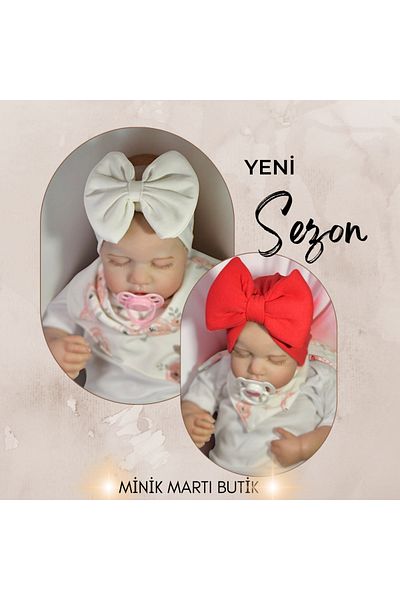 KAYRASTORETESETTÜR The Most Comfortable 2-Piece Baby Bonnet and Bandana Set for Your Baby