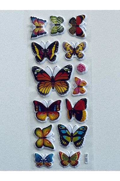 Mielibon Embossed 3D Butterfly Sticker Set |   4 Pages