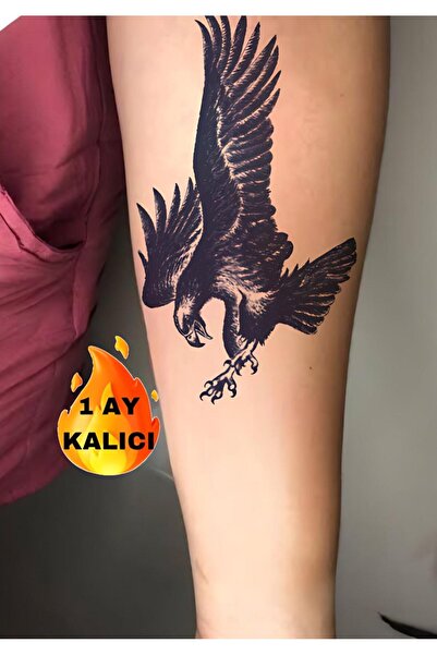 Mecit Tuhafiye 1 AY KALICI KARTAL KOL BİLEK SIRT VUCUT İÇİN GEÇİCİ DÖVME