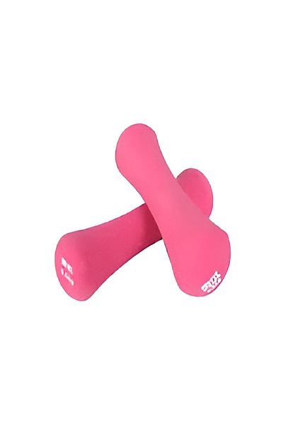 BODY SCULPTURE Non Slip Neoprene Soft Grip Dumbells Pink 1kg