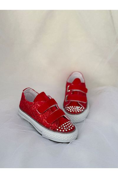 Görkem bebe ayakkabı ve tekstil Girl's Velvet Convers (22-30 Lights, 31-35 Lights)
