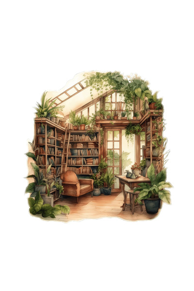 INOVATIX Σετ 8 τεμαχίων, αυτοκόλλητο χώρου Alicia Reading, INOVATIX®. 6 εκ.