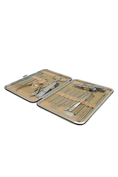 R Beauty Stainless Steel Pedicure Manicure Nail Care Tools Set with Bag