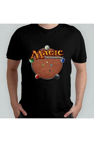 Pixxa Magic the Gathering Unisex 100% Cotton Crew Neck T-Shirt