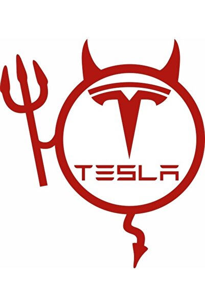 Image Αυτοκόλλητο αυτοκινήτου, IMAGE, Δράκος ή ΤΕΣΛΑ, κόκκινο, 19 x 21 εκ.