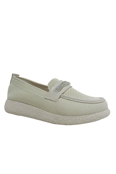 Ventes Beige Cream Diamond Stone Comfort Anatomical Shoes