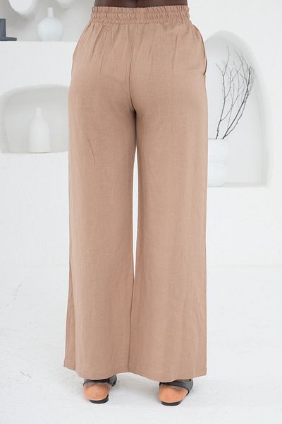 MİA NOURA Women's Weaving Is Made from 50% Linen 50% Viscos Fabric