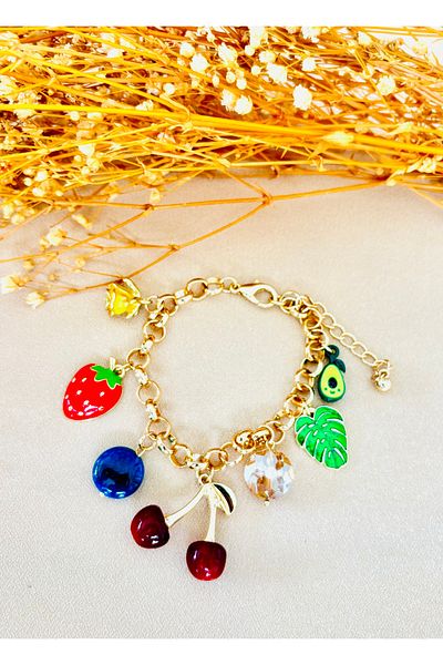 Markiz Takı Multi Charm Bracelet 17 cm + 5 cm Extension