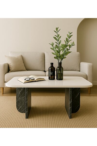 moka park avm Rustik oval dekoratif şık orta sehpa