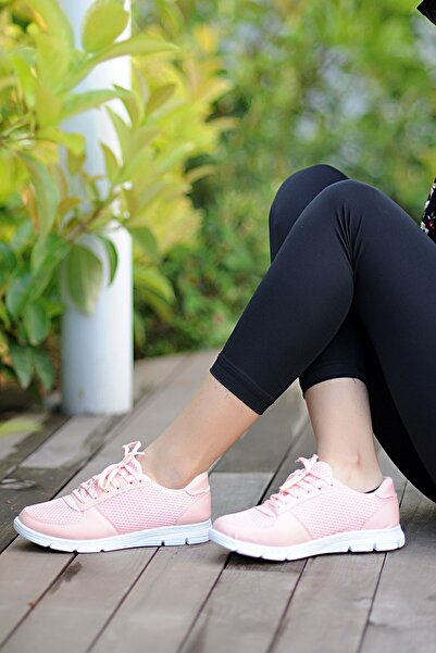 WMİLANO Дамски маратонки на пудра Ежедневни маратонки