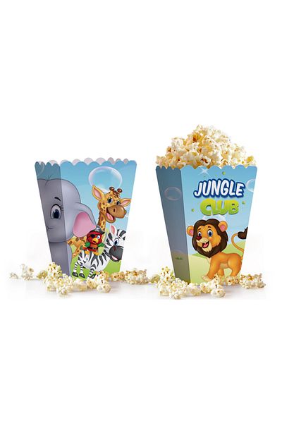 ALPJOY Popcorn Box 8-Piece -Jungle Club-
