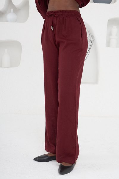 MİA NOURA Women's Weaving Is Made from 50% Linen 50% Viscos Fabric