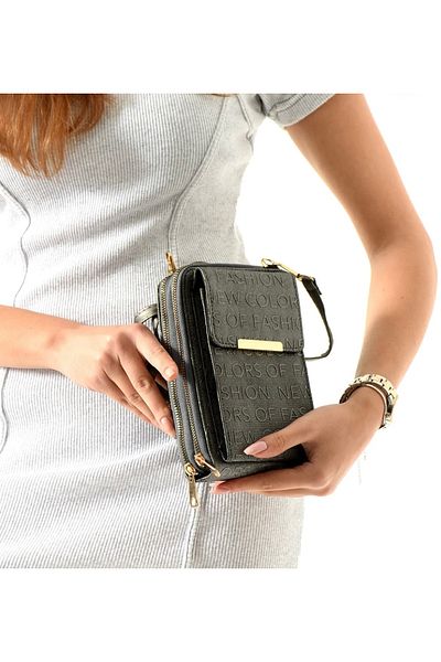 Aleni Shoulder Bag with Multi-Compartment Card Holder and Phone Holder