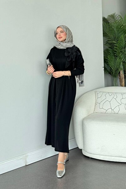 Hazamoda Φόρεμα Zambak Mercerized Μαύρο