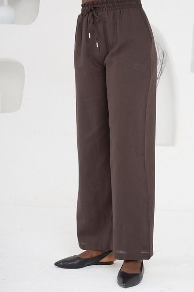 MİA NOURA Women's Weaving Is Made from 50% Linen 50% Viscos Fabric