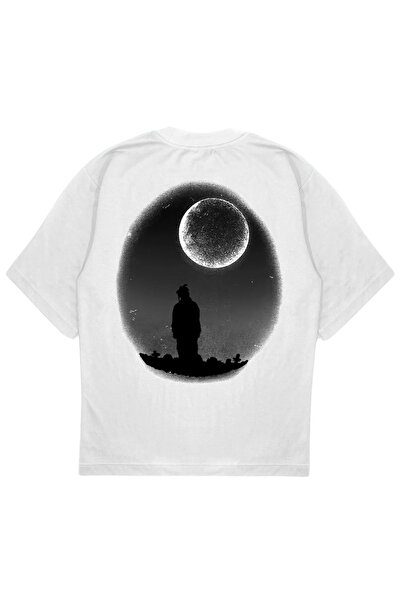 SVART WEAR MOONLIGHT tricou supradimensionat tricou legendele nu mor alb