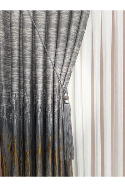 DİLETTO Textura tafta compatibilă cu cornisa, pliată în mod frecvent, perdea ...