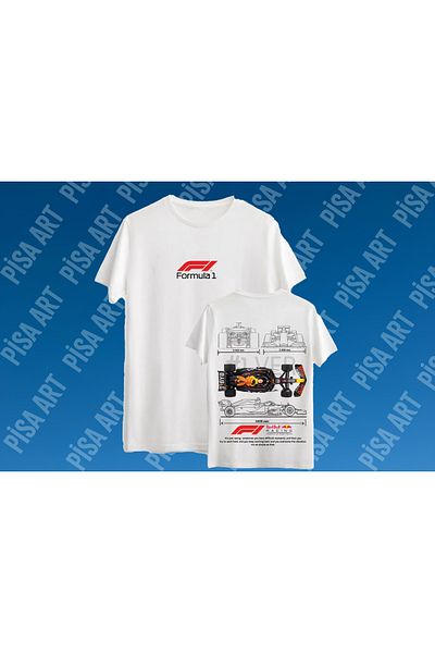 Pisa Art FORMULA ONE X MAX VER 1 ΜΠΡΟΣΤΑ ΠΙΣΩ ΠΙΣΩ ΕΙΔΙΚΟ ΣΧΕΔΙΟ UNISEX T-SHIRT