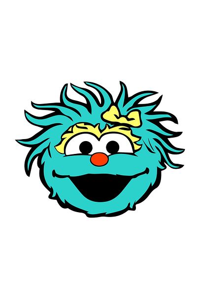 INOVATIX Set de 8 piese, autocolant Sesame Street Rosita, INOVATIX®. 6 cm