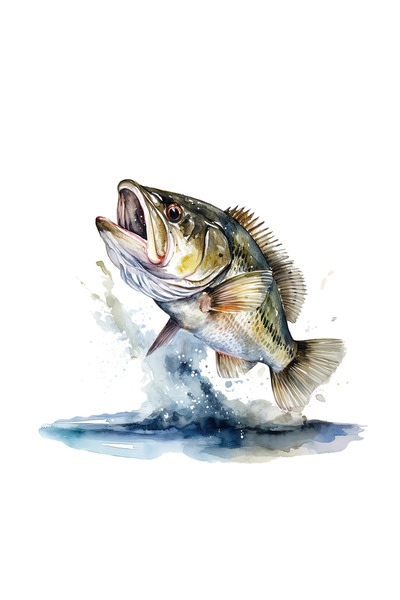 INOVATIX Set de 8 bucăți, autocolant pește săritor, INOVATIX®. 6 cm