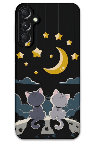 Gramaphone Galaxy M15 Compatible Cat Pattern Phone Case + Screen Protector - ...
