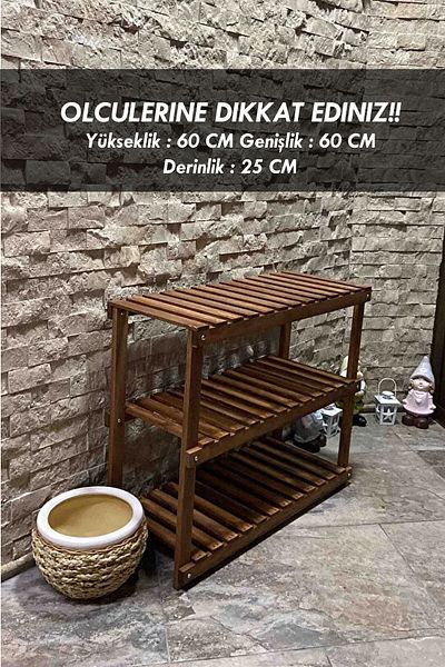 Moola Ξύλινο ράφι οργάνωσης μπάνιου, Ξύλινο ράφι πολλαπλών χρήσεων 3 επιπέδων