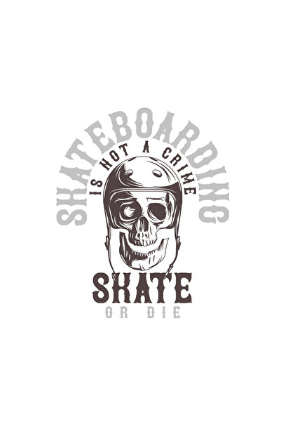 INOVATIX Set de 8 piese, Autocolant Skateboarding-ul nu este o crimă Skate or...