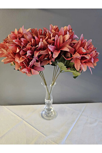 OGWANTO 5 فروع مختلطة الألوان زهرة الأقحوان 34 سم باقة يد مزهرية تشكيل زهرة ديكور 1 قطعة