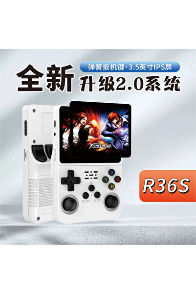 beemen R36S Retro Oyun Konsolu 64GB 10.000+ Oyun 3.5" IPS HD Ekran Linux RK3326 Çift Analog Taşınabilir El Konsolu