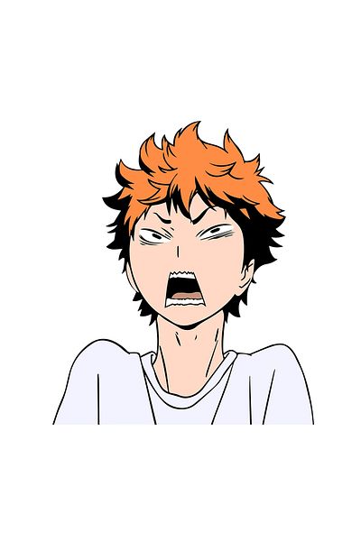 INOVATIX Set de 8 piese, autocolant Shoyo Hinata Haikyu, INOVATIX®. 6 cm