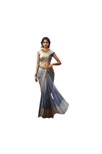 INOVATIX Set of 8 pieces, Sticker Saree Indian dress blue brown, INOVATIX®. 6 cm