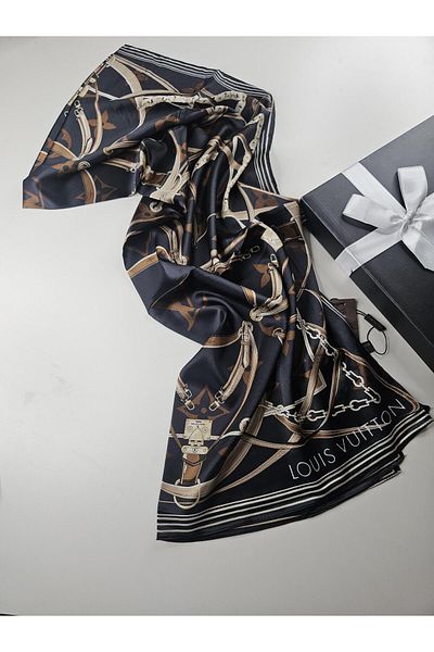 Webinay Home Lv Voile Silk Shawl New Season Premium Quality Luxury Silk Shawl