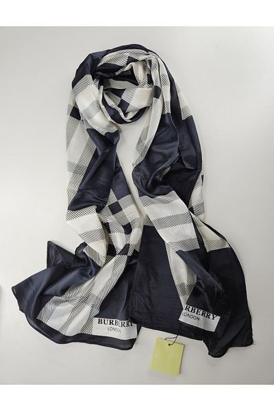 Webinay Home Plaid B Pattern Voile Silk Shawl New Season Premium Shawl Scraf