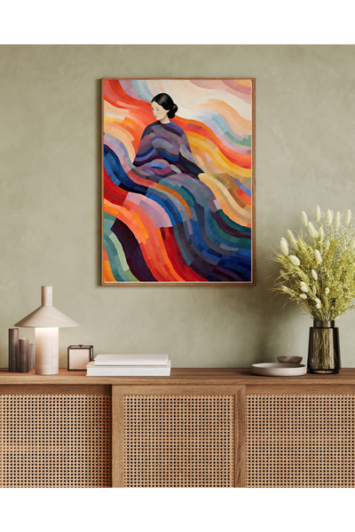 woodhomeworks Tek Parça Salon Ofis Dekor Tablo Ttk