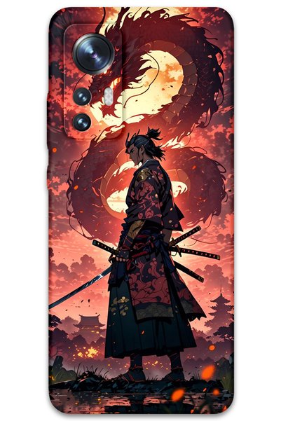 Gramaphone Xiaomi Mi 12 Compatible Anime Patterned Phone Case + Screen Protec...