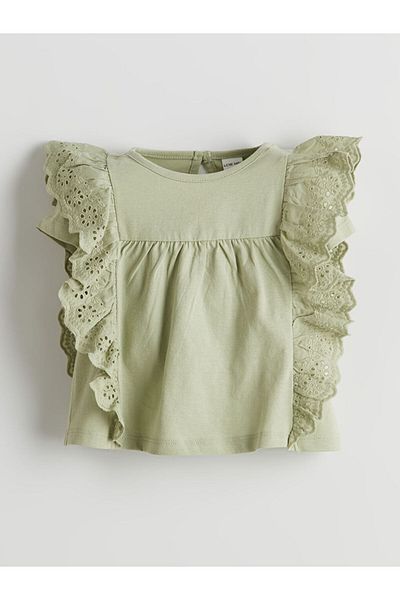LC Waikiki Crew Neck Baby Girl Blouse and Leggings 2 Pack