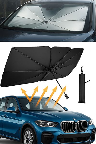 Kitchen Beauty Car Front Windshield Sunshade for All Vehicles Foldable Umbrella Sunshade Auto Front Windshield Canopy Sunshade