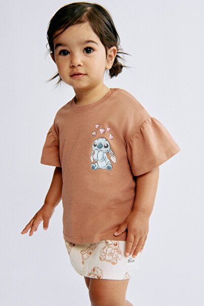 H&M Baskı Motifli ve Pamuklu Üst