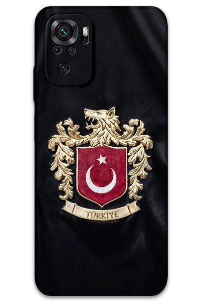 Gramaphone Xiaomi Redmi Note 10 Compatible Turkish Patterned Phone Case + Scr...