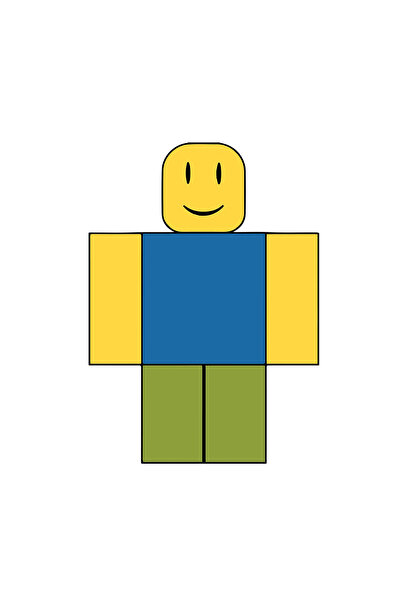 INOVATIX Set de 8 piese, autocolant Roblox Mr Noob, INOVATIX®. 6 cm