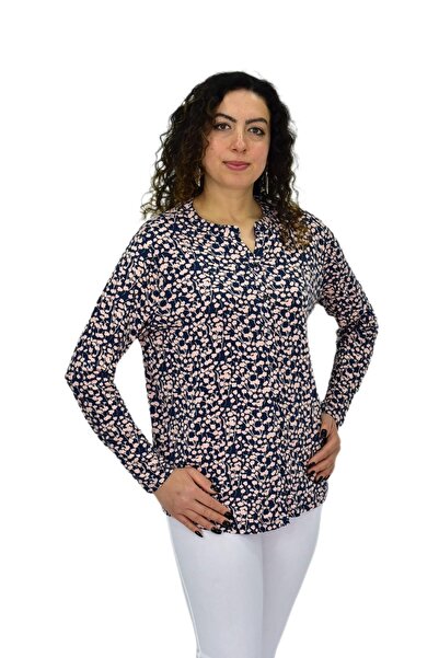 wearon tekstil Γυναικεία μακρυμάνικη μπλούζα με κουμπιά BGL-ST04683