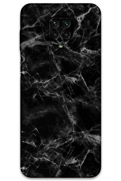Gramaphone Xiaomi Redmi Note 9 Pro Compatible Marble Pattern Phone Case + Scr...