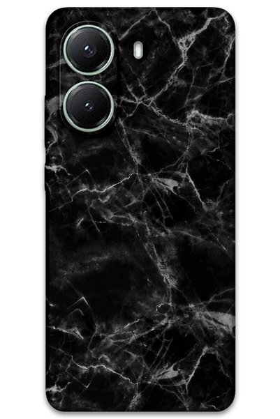 Gramaphone حافظة هاتف متوافقة مع نمط الرخام + واقي شاشة لهاتف Poco x7 Pro - 5815