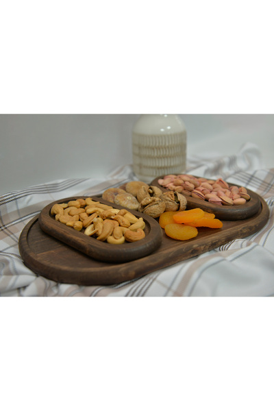 fam wood art Ahşap Dekoratif Çerezlik, Şekerlik, Kahvelik %100 Çam Ağacı