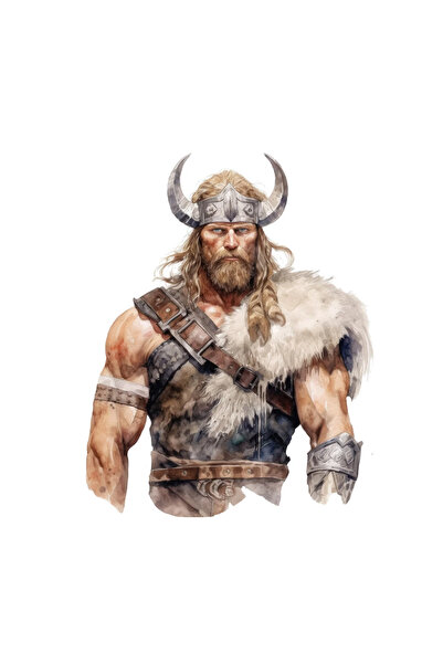 INOVATIX Σετ 8 τεμαχίων, Αυτοκόλλητο Viking Warrior με γούνα στον ώμο, INOVAT...