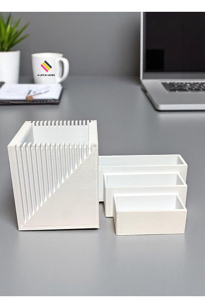a life in games Business Card Holder Office Pen Holder Pen Case Organizer – Brush, Ballpoint and Ballpoint Pen Compatible