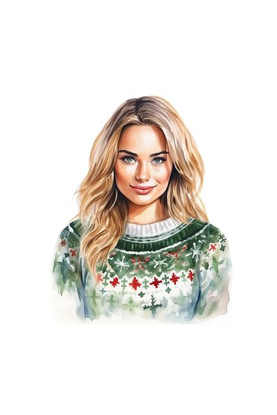 INOVATIX Set of 8 pieces, Mara Winter Sweater Sticker, INOVATIX®. 6 cm