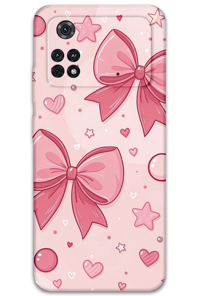 Gramaphone Poco M4 Pro 4g Compatible Ribbon Pattern Phone Case + Screen Prote...