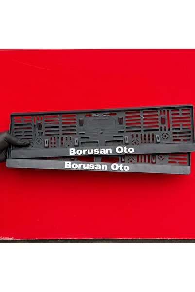 Korkmaz Oto Market & Aksesuar Borusan Oto Plakalık 2 Adet